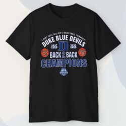 Duke 2026 Acc Champions Back To Back T shirt