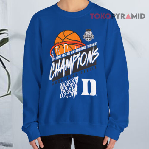 Duke Blue Devils 2026 Acc Men's Basketball Tournament Champions Blue Sweatshirt