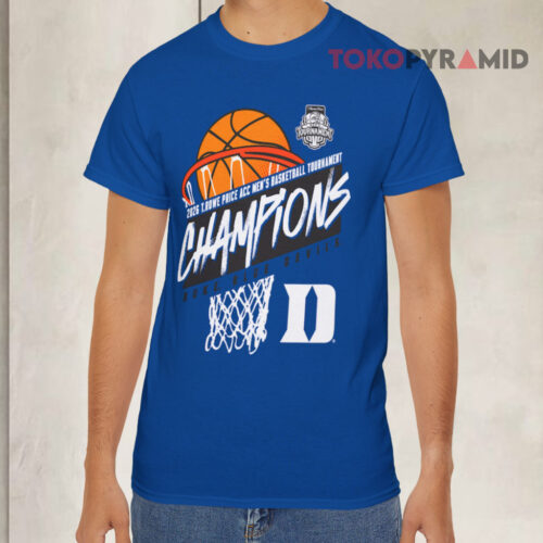 Duke Blue Devils 2026 Acc Men's Basketball Tournament Champions Blue T shirt