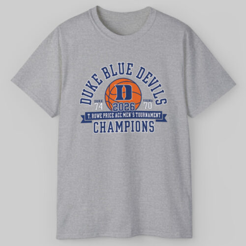 Duke Blue Devils Acc Men’s Basketball Tournament Champions Final Score T shirt