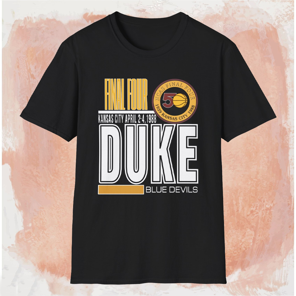Duke University Blue Devils 1988 Kansas City Shirt Black T shirt Duke University Blue Devils 1988 Kansas City Shirt Black T shirt