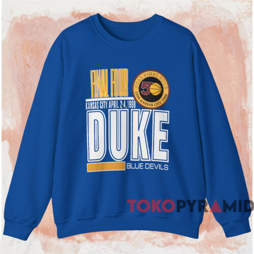Duke University Blue Devils 1988 Kansas City Shirt Blue Sweatshirt Duke University Blue Devils 1988 Kansas City Shirt Blue Sweatshirt