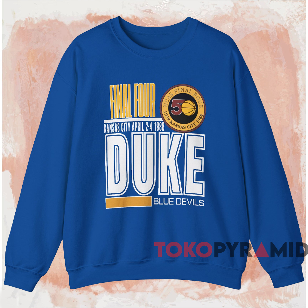 Duke University Blue Devils 1988 Kansas City Shirt Blue Sweatshirt Duke University Blue Devils 1988 Kansas City Shirt Blue Sweatshirt