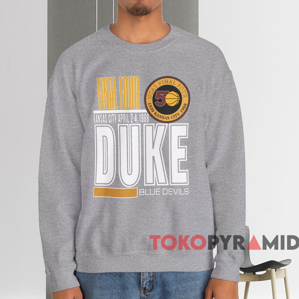 Duke University Blue Devils 1988 Kansas City Shirt Grey Sweatshirt Duke University Blue Devils 1988 Kansas City Shirt Grey Sweatshirt