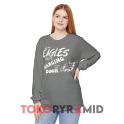 Eagles T-shirt Hanging From The Door 2 Eagles T shirt Hanging From The Door Grey Long sleeved