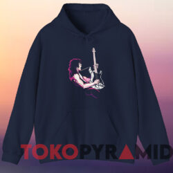 Eddie Van Halen T shirt Navy Hoodie