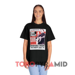 Elvis One Night Only Embassy Room Black T shirt