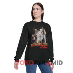 Elvis Presley Burning Love Black Sweatshirt