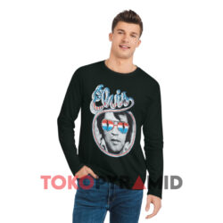 Elvis Presley Red White Blue Photo Shirt 4 Elvis Presley Red White Blue Photo Black Long sleeved