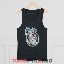 Elvis Presley Red White Blue Photo Shirt 2 Elvis Presley Red White Blue Photo Black Tank Top