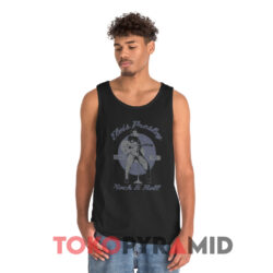Elvis Presley Rock And Roll Black Tank Top
