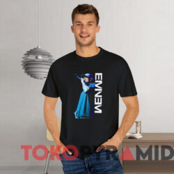 Eminem Mic Pose T shirt Black T shirt