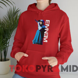 Eminem Mic Pose T-Shirt 2 Eminem Mic Pose T shirt Red Hoodie