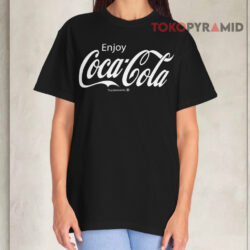 Enjoy Coca cola Trademark Black T shirt