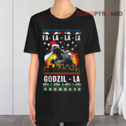 Fa La La La Godzilla Ugly Christmas Sweatshirt 2 Fa La La La Godzilla Ugly Christmas T shirt