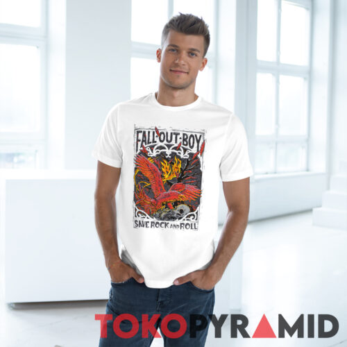 Fall Out Boy Save Rock And Roll T shirt Summer Tour Man Fall Out Boy Save Rock And Roll T shirt Summer Tour Man
