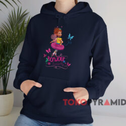 Fancy Nancy Bonjour Butterfly T shirt Navy Hoodie