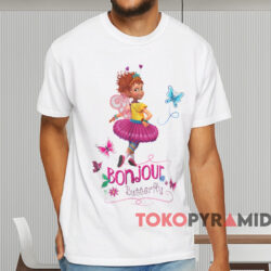 Fancy Nancy Bonjour Butterfly T shirt White T shirt