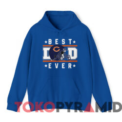 Father's Day Chicago Bears Best Dad Ever T-shirt 2 Father's Day Chicago Bears Best Dad Ever T shirt Blue Hoodie