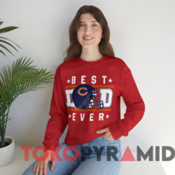 Father's Day Chicago Bears Best Dad Ever T-shirt 3 Father's Day Chicago Bears Best Dad Ever T shirt Red Sweatshirt