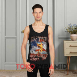 Fea Led Zeppelin America 1977 Shirt 2 Fea Led Zeppelin America 1977 Black Tank Top