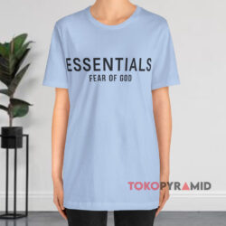 Fear of God Essentials Shirt 3 Fear Of God Essentials Blue T shirt