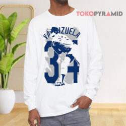 Fernando Valenzuela 34 Legend Hall Of Famer Long sleeved