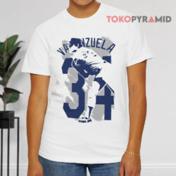 Fernando Valenzuela 34 Legend Hall Of Famer White T shirt