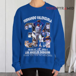 Fernando Valenzuela August 12 2023 Los Angeles Dodgers Thank You For The Memories Sweatshirt