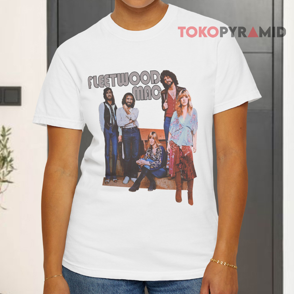 Fleetwood Mac Vintage Rock Music White T shirt Fleetwood Mac Vintage Rock Music White T shirt