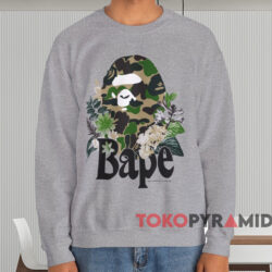 Flora Big Ape Head T-shirt 4 Flora Big Ape Head T shirt Grey Sweatshirt