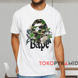 Flora Big Ape Head T shirt White T shirt