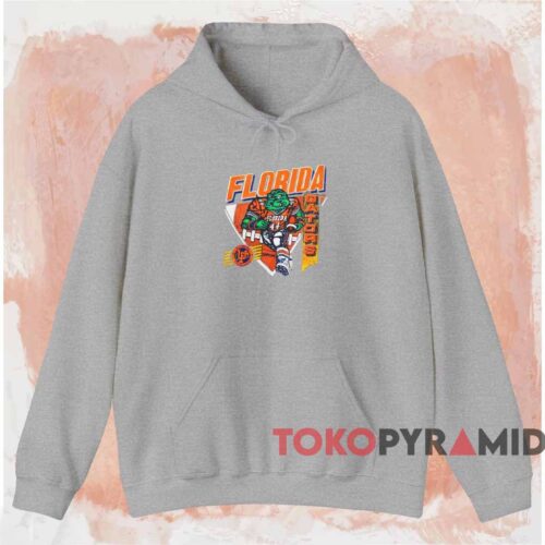 Florida Gators Big Mascot Football Shirt Grey Hoodie