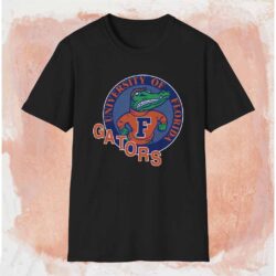Florida Gators Circle Mascot Logo Shirt Black T shirt