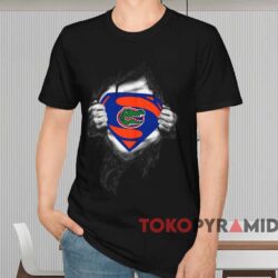 Florida Gators Inside Me Superman Logo Shirt Black T shirt