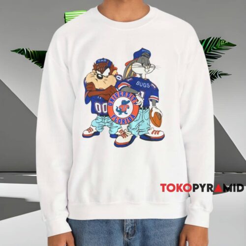 Florida Gators Looney Tunes Shirt White Sweatshirt