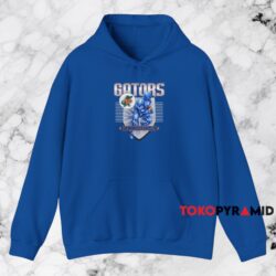 Florida Gators Vintage Football Player Shield Shirt Blue Hoodie