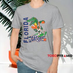 Florida Gators Vintage Mascot Football Shirt Grey T shirt