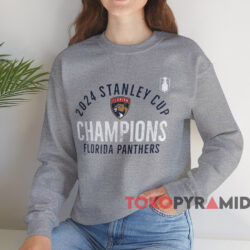 Florida Panthers Stanley Cup Champions Rush Shirt 4 Florida Panthers Stanley Cup Champions Rush Tri blend Shirt Grey Sweatshirt
