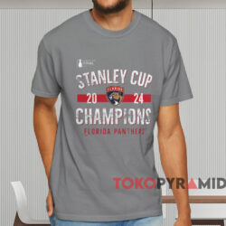 Florida Panthers Stanley Cup Champions Throwback Tri blend Shirt Grey T shirt