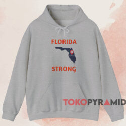 Florida Strong Hurricanes Milton T-shirt 2 Florida Strong Hurricanes Milton T shirt Grey Hoodie