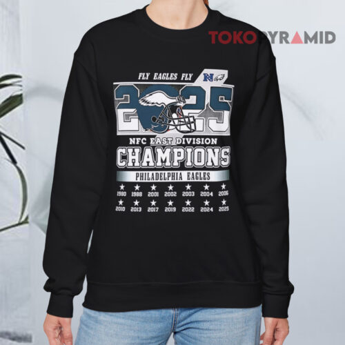 Fly Eagles Fly Nfc East 2025 Champions Philadelphia Eagles Sweatshirt