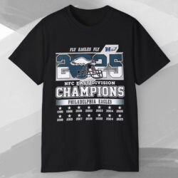 Fly Eagles Fly Nfc East 2025 Champions Philadelphia Eagles T shirt