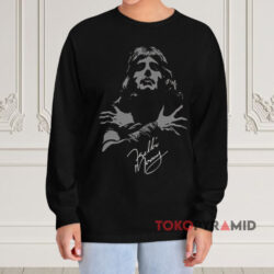 Freddie Mercury Queen Band Sign Shirt 4 Freddie Mercury Queen Band Sign Black Long sleeved