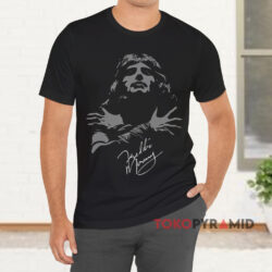 Freddie Mercury Queen Band Sign Black T shirt