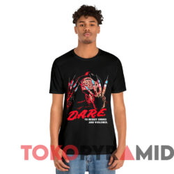 Freddy Krueger Dare Horror Movie 2020 Halloween T shirt Black T shirt