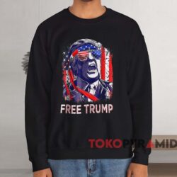 Free Donald Trump 2024 Shirt Black Sweatshirt