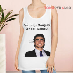 Free Luigi Mangione School Walkout Tank Top