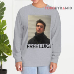Free Luigi Mugshot Long sleeved