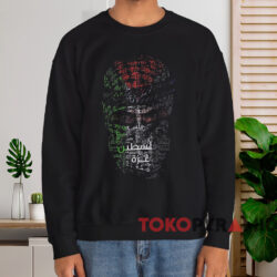 Free Palestine Arabic Shirt 3 Free Palestine Arabic Shirt Black Sweatshirt